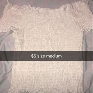 White crop top